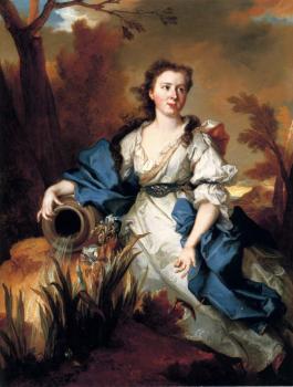 尼古拉斯 德 拉吉萊勒 Portrait Of Marianne de Mahony